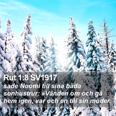 Rut 1:8 SV1917 Bible Verse Image