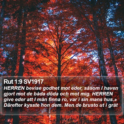 Rut 1:9 SV1917 Bible Verse Image