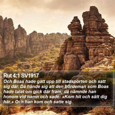 Rut 4:1 SV1917 Bible Verse Image