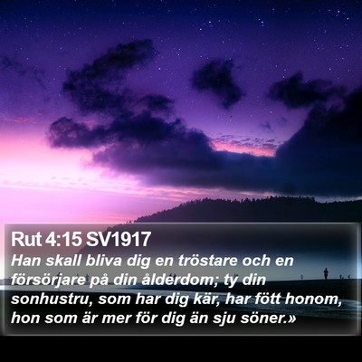 Rut 4:15 SV1917 Bible Verse Image