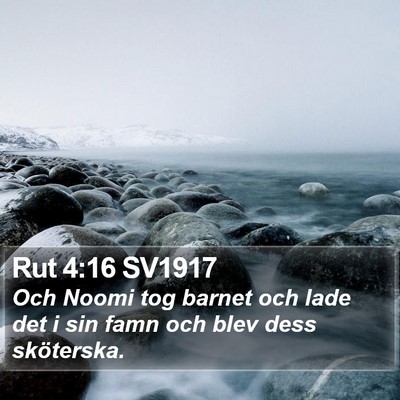 Rut 4:16 SV1917 Bible Verse Image