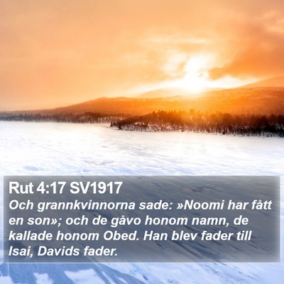 Rut 4:17 SV1917 Bible Verse Image