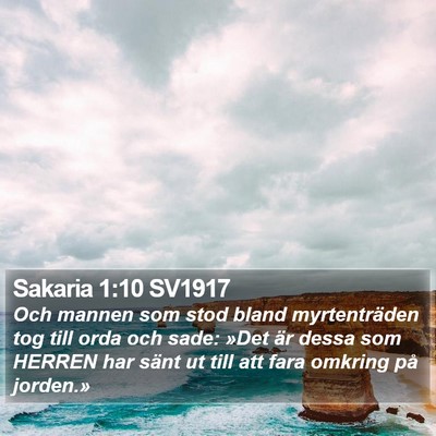 Sakaria 1:10 SV1917 Bible Verse Image