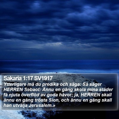 Sakaria 1:17 SV1917 Bible Verse Image