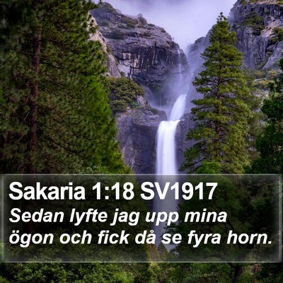 Sakaria 1:18 SV1917 Bible Verse Image