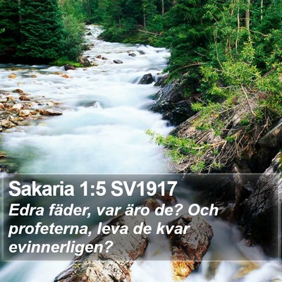 Sakaria 1:5 SV1917 Bible Verse Image