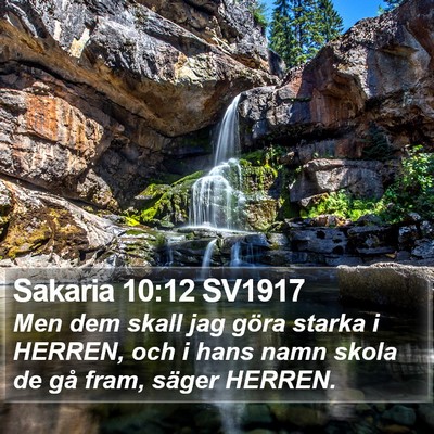 Sakaria 10:12 SV1917 Bible Verse Image