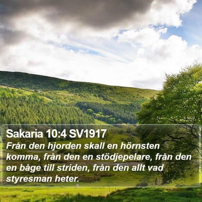 Sakaria 10:4 SV1917 Bible Verse Image