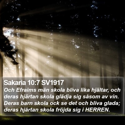 Sakaria 10:7 SV1917 Bible Verse Image