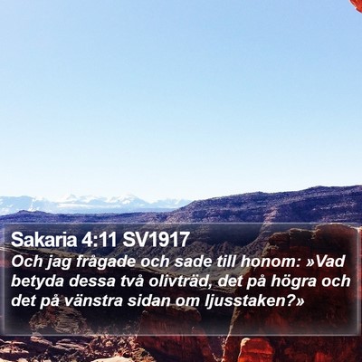 Sakaria 4:11 SV1917 Bible Verse Image