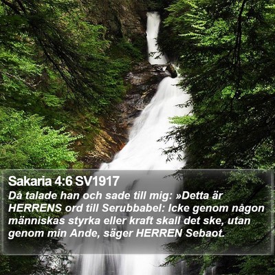 Sakaria 4:6 SV1917 Bible Verse Image