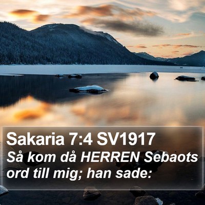 Sakaria 7:4 SV1917 Bible Verse Image