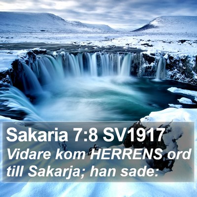 Sakaria 7:8 SV1917 Bible Verse Image