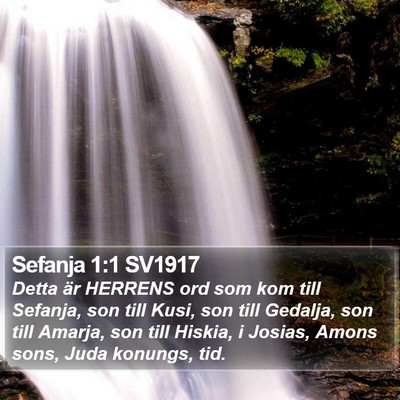 Sefanja 1:1 SV1917 Bible Verse Image