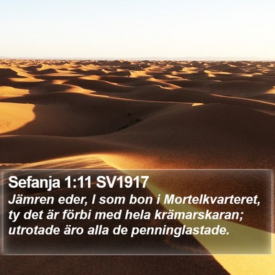 Sefanja 1:11 SV1917 Bible Verse Image