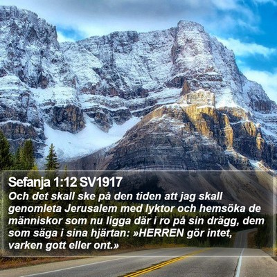 Sefanja 1:12 SV1917 Bible Verse Image