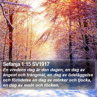 Sefanja 1:15 SV1917 Bible Verse Image
