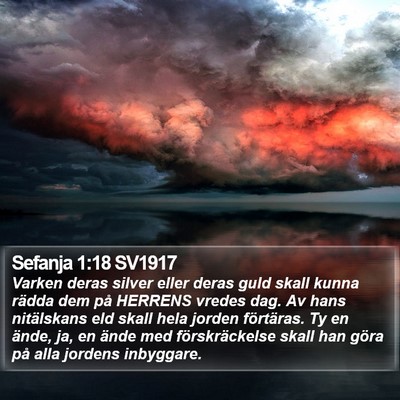 Sefanja 1:18 SV1917 Bible Verse Image