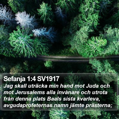 Sefanja 1:4 SV1917 Bible Verse Image