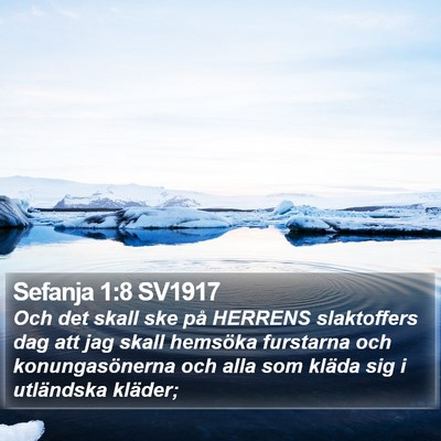 Sefanja 1:8 SV1917 Bible Verse Image
