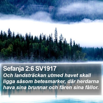 Sefanja 2:6 SV1917 Bible Verse Image