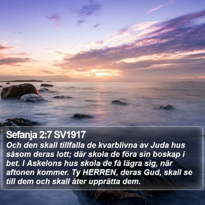 Sefanja 2:7 SV1917 Bible Verse Image