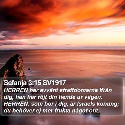 Sefanja 3:15 SV1917 Bible Verse Image