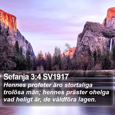 Sefanja 3:4 SV1917 Bible Verse Image