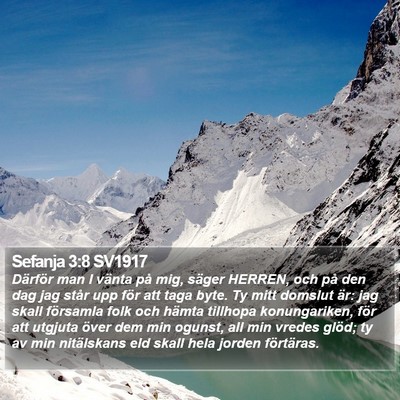 Sefanja 3:8 SV1917 Bible Verse Image