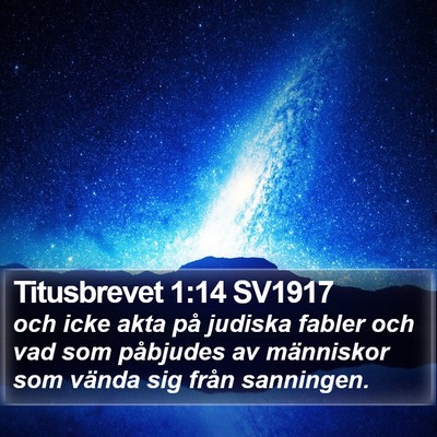 Titusbrevet 1:14 SV1917 Bible Verse Image