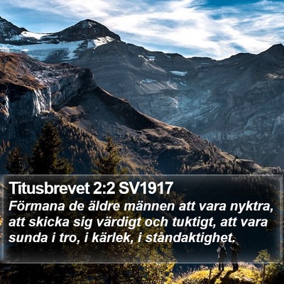 Titusbrevet 2:2 SV1917 Bible Verse Image