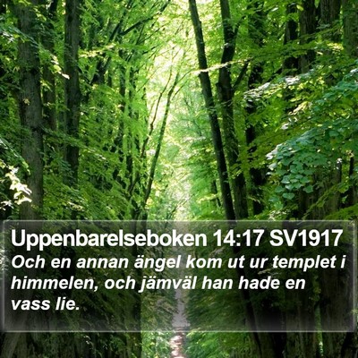 Uppenbarelseboken 14:17 SV1917 Bible Verse Image