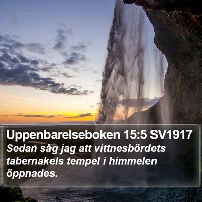 Uppenbarelseboken 15:5 SV1917 Bible Verse Image