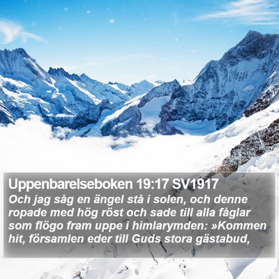 Uppenbarelseboken 19:17 SV1917 Bible Verse Image