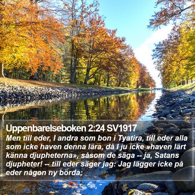 Uppenbarelseboken 2:24 SV1917 Bible Verse Image