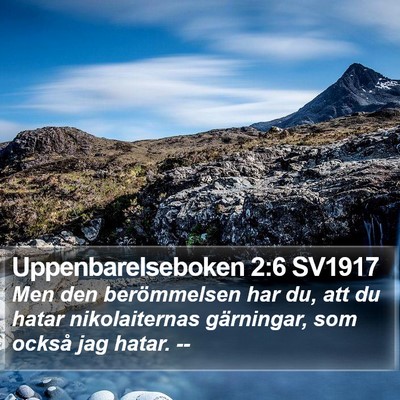 Uppenbarelseboken 2:6 SV1917 Bible Verse Image
