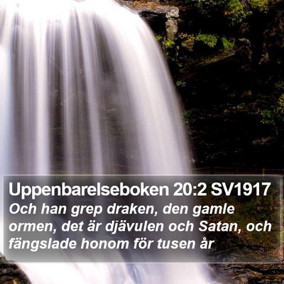 Uppenbarelseboken 20:2 SV1917 Bible Verse Image