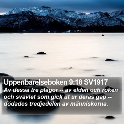 Uppenbarelseboken 9:18 SV1917 Bible Verse Image