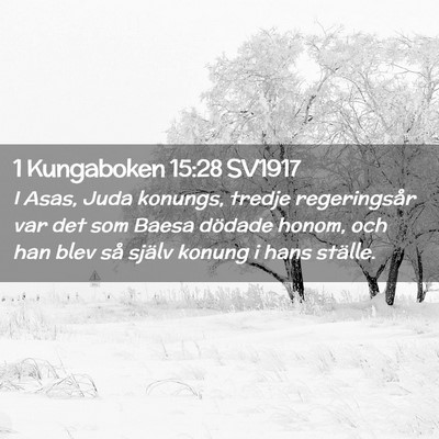 Picture 02 - 1 Kungaboken 15:28 SV1917 - I Asas, Juda konungs, tredje regeringsår var det - Bible Verse Picture