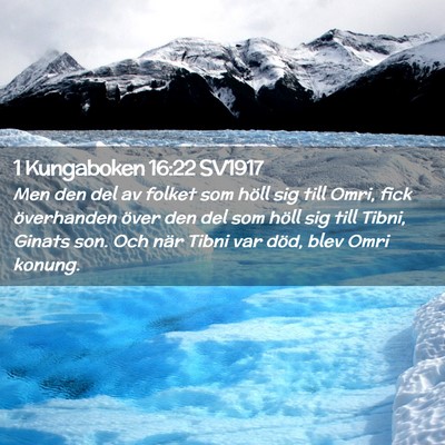 Picture 02 - 1 Kungaboken 16:22 SV1917 - Men den del av folket som höll sig till Omri, - Bible Verse Picture