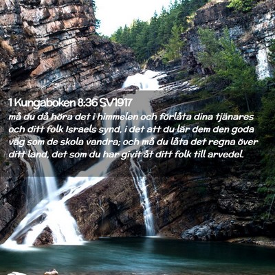 Picture 02 - 1 Kungaboken 8:36 SV1917 - må du då höra det i himmelen och förlåta - Bible Verse Picture
