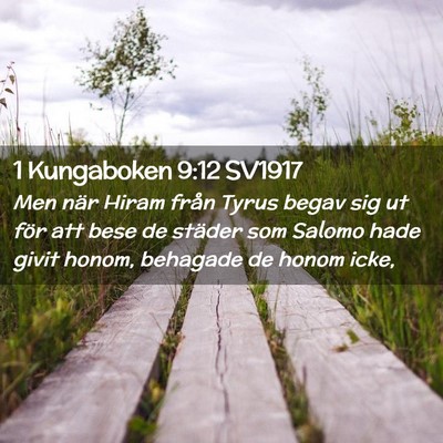 Picture 02 - 1 Kungaboken 9:12 SV1917 - Men när Hiram från Tyrus begav sig ut för att - Bible Verse Picture
