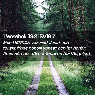 Picture 02 - 1 Mosebok 39:21 SV1917 - Men HERREN var med Josef och förskaffade honom - Bible Verse Picture