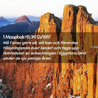 Picture 02 - 1 Mosebok 41:34 SV1917 - Må Farao göra så; må han ock förordna - Bible Verse Picture