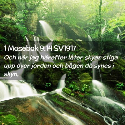 Picture 02 - 1 Mosebok 9:14 SV1917 - Och när jag härefter låter skyar stiga upp - Bible Verse Picture