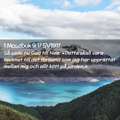 Picture 02 - 1 Mosebok 9:17 SV1917 - Så sade nu Gud till Noa: »Detta skall vara - Bible Verse Picture
