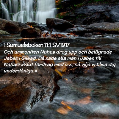 Picture 02 - 1 Samuelsboken 11:1 SV1917 - Och ammoniten Nahas drog upp och belägrade Jabes - Bible Verse Picture
