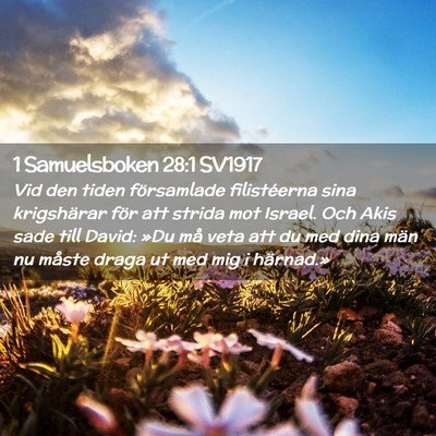 Picture 02 - 1 Samuelsboken 28:1 SV1917 - Vid den tiden församlade filistéerna sina - Bible Verse Picture