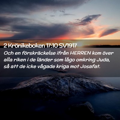 Picture 02 - 2 Krönikeboken 17:10 SV1917 - Och en förskräckelse ifrån HERREN kom över - Bible Verse Picture