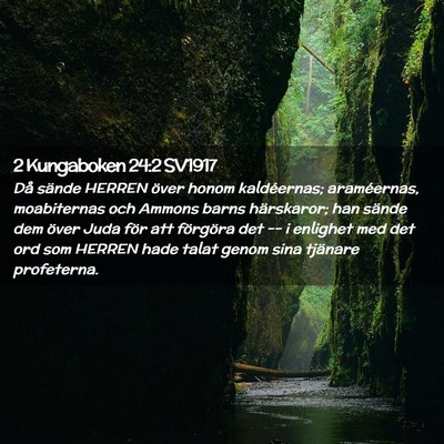 Picture 02 - 2 Kungaboken 24:2 SV1917 - Då sände HERREN över honom kaldéernas; - Bible Verse Picture
